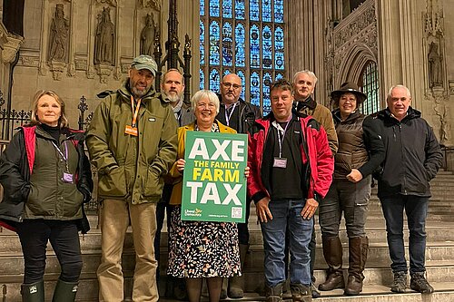 Charlotte Cane with farmers