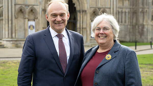 Ed Davey with Charlotte Cane